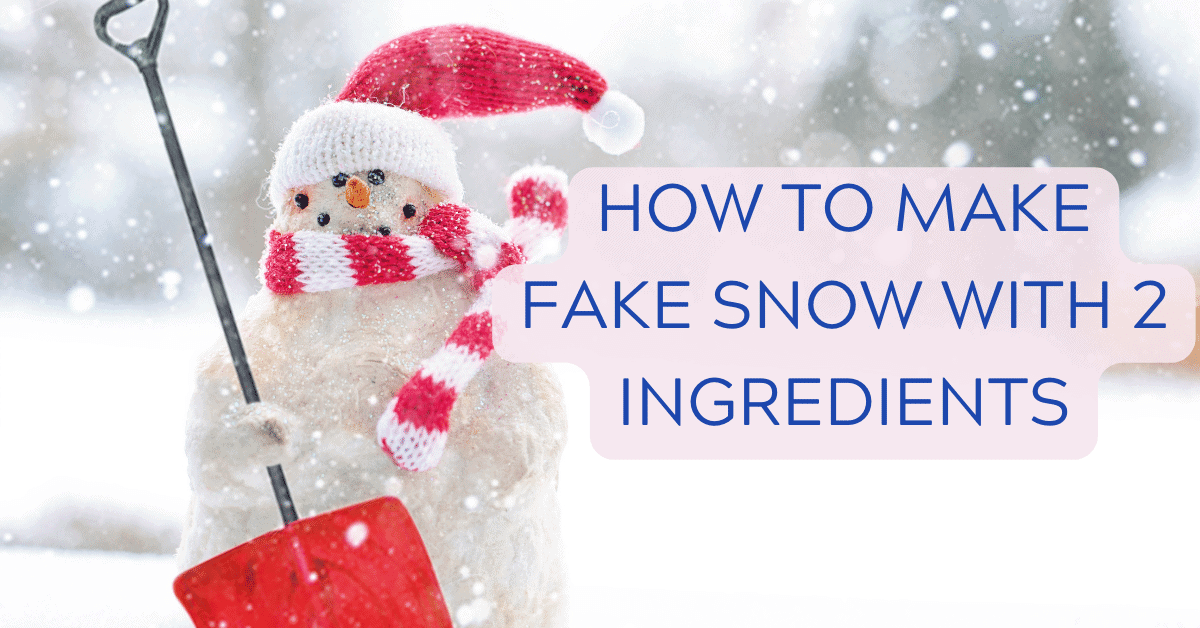 How to Make Fake Snow With 2 Ingredients