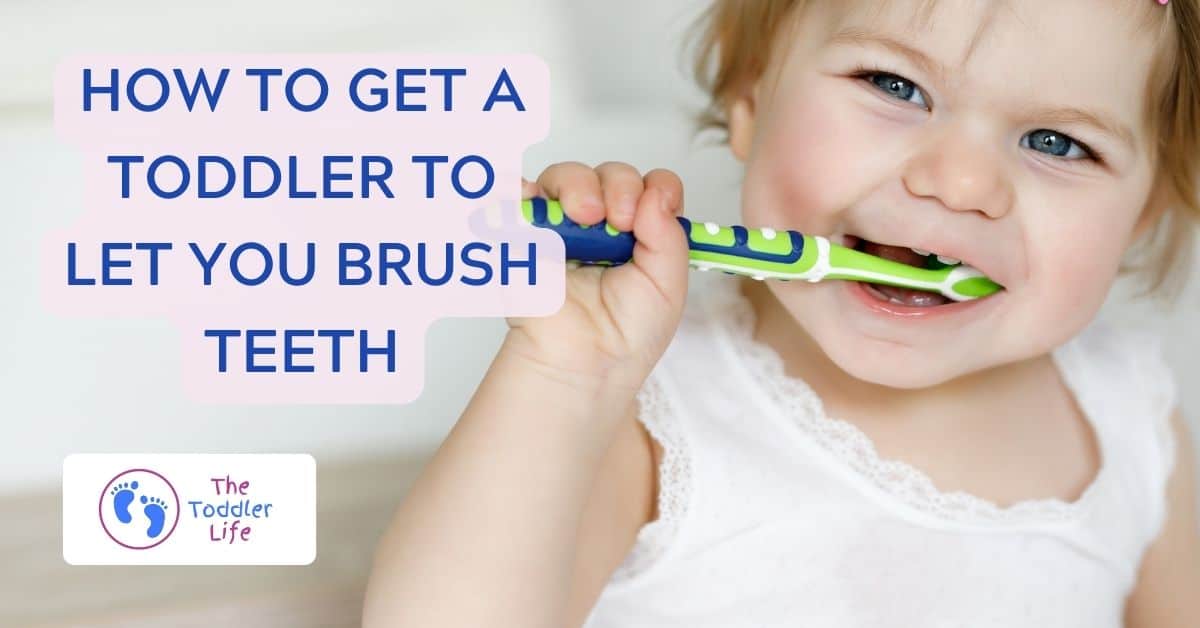 toddler brushing teeth
