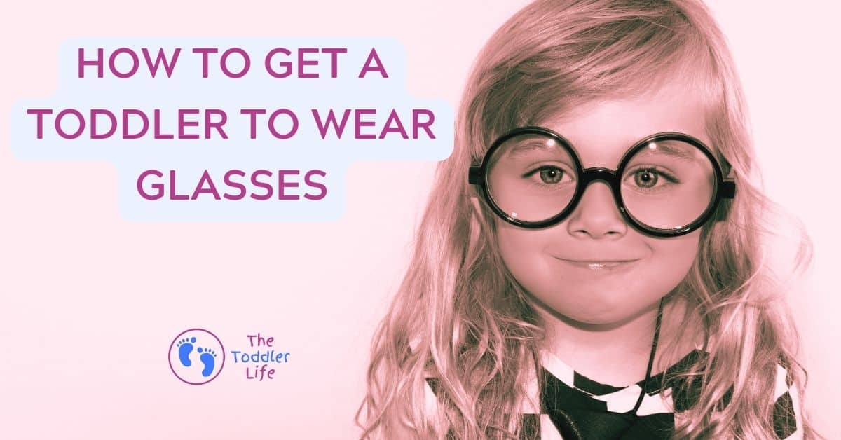 toddler in glasses