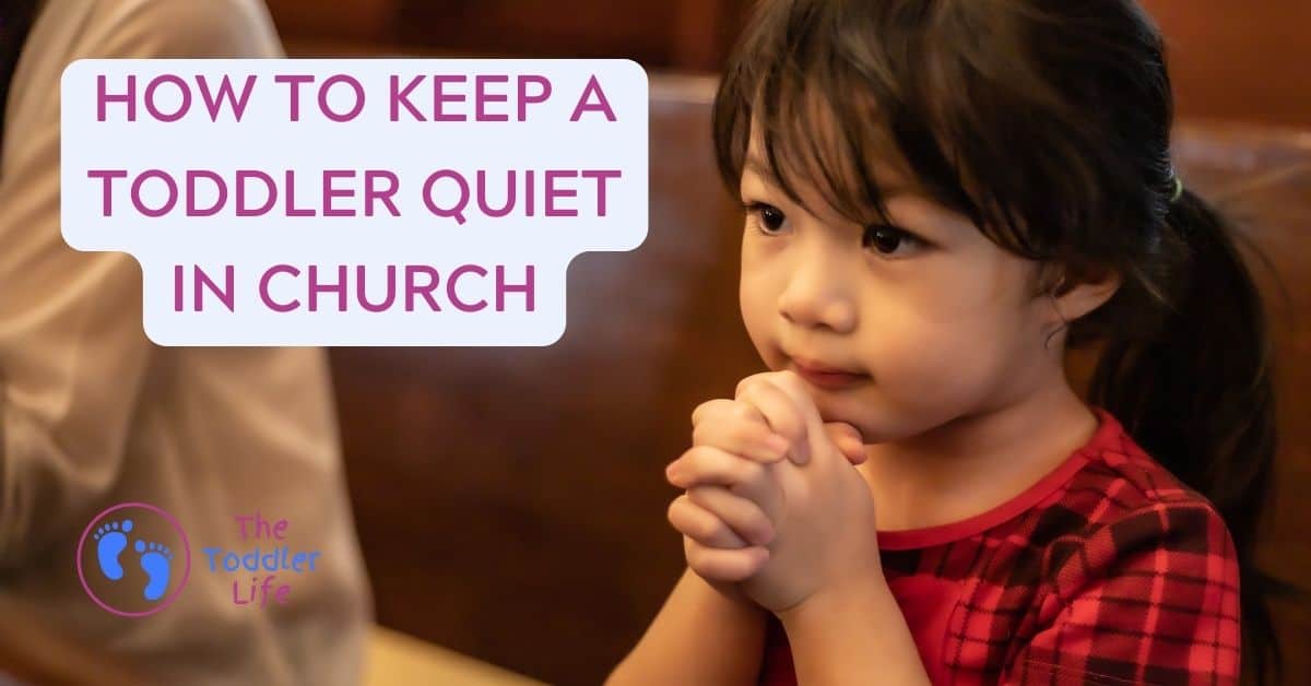 child praying in church