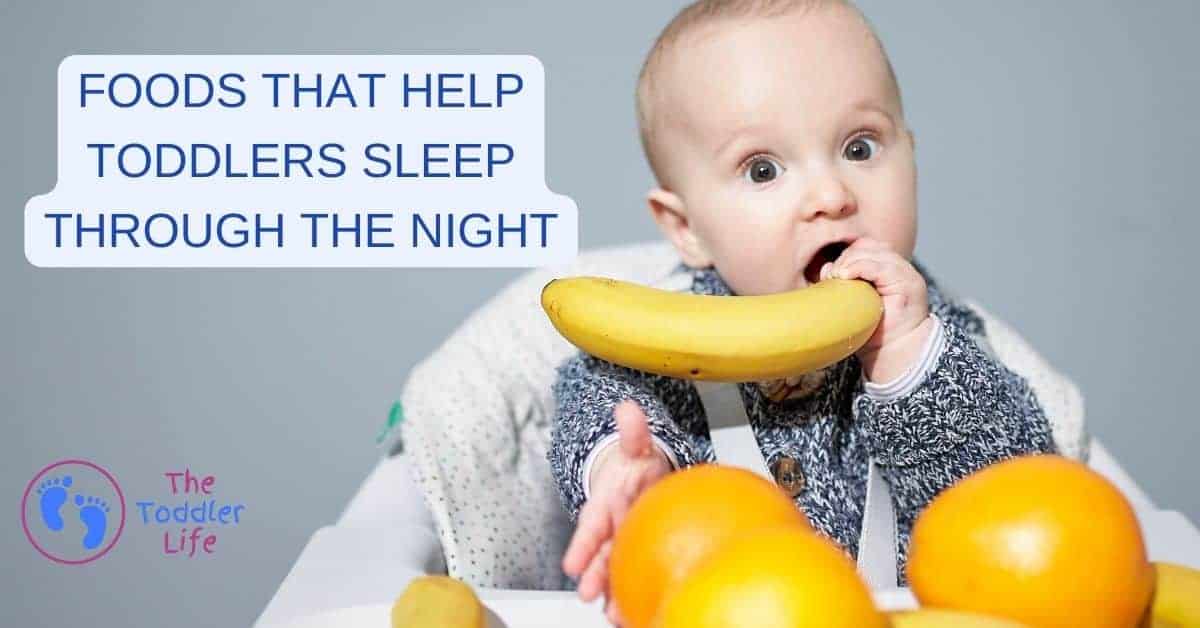 toddler eating a banana
